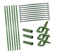 Parliky Support Plante Combiné Cadre Grimpant Durable et Réutilisable avec Clips Tubes Longs Bras et Tubes Connecteurs Tuteur Vertical pour Légumes et sans Outil Étagère pour Plantes