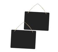 Parliky Tableau Ardoise Suspendu Double Face Panneau Effaçable pour Messages Décoration Mariage Maison Bureau Surface Lisse Sans Résidu Lot
