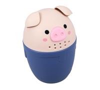Parliky Tasse de Bain Garçon Fille Forme de Cochon Bleu avec Poignée Louche Bain Garçon Fille pour Rinçage Shampooing Gobelet de Rinçage Pratique et Anti-éclaboussures Capacité Large