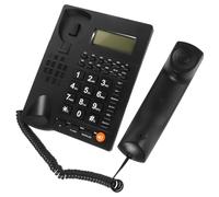 Parliky Téléphone Fixe Mural pour Personnes Âgées avec Grosses Touches Téléphone Filaire Simple Utilisation pour Maison et Bureau Interface Facile et Ergonomique