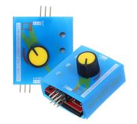Parliky Testeur de Servomoteurs Rc Multifonction avec Voyants à 3 Vitesses 2 Pièces Couleur Bleue Outil de Vérification de Moteur sans Balais pour Modélisme Radio-Commandé