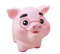 Parliky Tirelire Cochon en Vinyle Mignonne 1 Pièce Décoration Chambre Garçon et Filles Pot D’Épargne pour Pièces Taille Moyenne Présent Créatif Noël et Anniversaire Accessoire