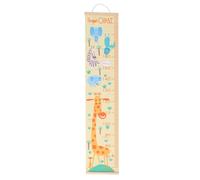 Parliky Toise Murale Garçon Fille Style Scandinave Toile Huilée avec Girafe Toise Suspendue Décor Chambre Garçon Fille Mesure Croissance Pratique