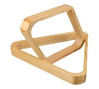 Parliky Triangle de Billard en Bois Massif Petit Format Lot de 2 Pièces Porte-Boules de Billard Compact Support Stable pour Positionnement Précis des Boules 9-Ball et Snooker