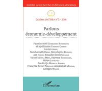 Parlons économie-développement Cahiers de l'IREA N°2-2016 - Collectif - L'harmattan - broché - Etude