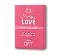 Parlons Love Jeu de Cartes pour Couple | 96 Questions de Connexion et d’Intimité, Jeu de Communication et Dialogue pour 2, Cadeau pour Couples