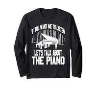 Parlons Piano Si Tu Veux Que J’Écoute Phrase Amusante Manche Longue