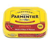 PARMENTIER - Sardines À L'Huile D'Olive, Au Piment, 135g - Lot De 4