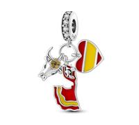 Parmuz Breloque en argent sterling 925 pour bracelet, collier, pendentif, amour, maman, voyage océan, papillon, fête, anniversaire, perles, pendentifs, bijoux à faire soi-même pour femmes