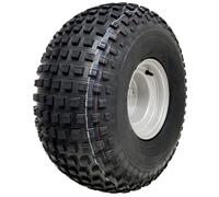 Parnells - 1 Roue Complète et Pneus, 22x11.00-8 - 4 Goujons 100 mm Pcd, 4 Plis Wanda, Diamètre 538 mm, Largeur 270 mm, 154 kg - pour Tondeuse à Gazon, ATV Quad Remorques, Buggys, Karts, Off-Road