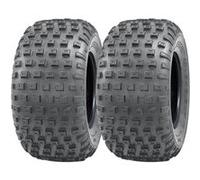 Parnells - 2 Jeux de Pneus ATV Tubeless, 145/70-6 - 50cc 90cc 110cc, 2 Plis P319 Wanda, Diamètre 355 mm, Largeur 140 mm, 75 kg - Marquage E, Road Legal