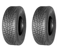 Parnells - 2 Ensembles de Pneus de Remorque Quad Tubeless 25x10.00-12, 4 Plis Wanda P354 avec Profondeur de Bande de Roulement de 8 mm, 166 kg Chacun à 25 Psi, Diamètre 635 mm, Largeur 248 mm