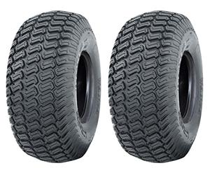 Parnells - 2 Jeux de Pneus Tubeless Grass, 16x6.50-8 - 4 Plis Wanda P332, E-Marked, 412 mm de Diamètre, 167 mm de Largeur, 280 Kg - pour Turf Ride On Lawnmower, Off-Road, Buggys and Carts