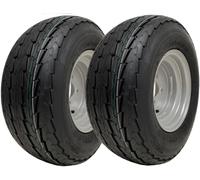 Parnells 20.5x8-10 Remorque Roues 4ply Haute Vitesse Route Légal Pneus, 4 Clou Jantes - Set De 2