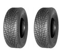 Parnells - 2 Ensembles de Pneus de Remorque Quad Tubeless 25x10.00-12, 4 Plis Wanda P354 avec Profondeur de Bande de Roulement de 8 mm, 166 kg Chacun à 25 Psi, Diamètre 635 mm, Largeur 248 mm