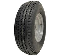 Parnells Ensemble de roue et de pneu pour remorque 5.00x10 - 4 goujons - Diamètre de centre primitif : 100 mm - Capacité de charge 72 N - 355 kg