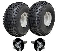 Parnells - Kit de Remorque ATV - 2 Pneus Wanda 22x11-8 et Jantes 7.00x8 4/100 + 2 Moyeux 100 mm Pcd, 101 Km/H, 310 kg, Diamètre Total 538 mm - Sans Attelage - pour Route et Hors Route