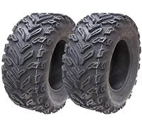 Parnells Wanda P3103 Lot de 2 pneus de quad 6 plis 25 x 10.00-12 | Sans chambre à air, alternative à Kenda Bear-Claw, bande de roulement directionnelle, 638 mm de diamètre, 249 mm de largeur