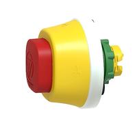 PARO EMERG ROJO NOILUMINADO PLAST CUAD