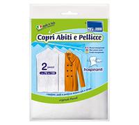 Parodi & Parodi 2 Housses et Fourrures, Cache vêtements protecteurs en TNT, 70 x 120 cm, Blanc, Respirantes