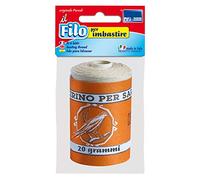 PARODI & PARODI - Bobine de 100 m de Fil à bâtir, 20 g de Fil à Coudre, en Coton, pour Aiguilles à Coudre, adaptée à la Couture à la Main, fabriquée en Italie, Couleur crème