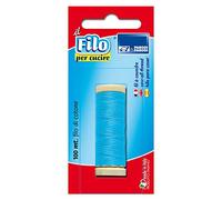 PARODI & PARODI - Bobine de fil à coudre 100 m, 20 g, en coton, pour aiguilles à coudre, idéale pour la couture à la main, fabriquée en Italie, bleu clair