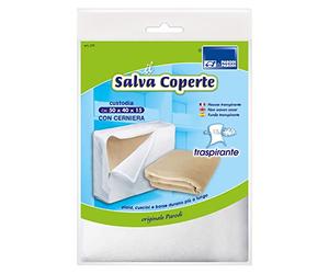PARODI & PARODI - Housse de Protection pour couettes et draps, idéale pour Les couvertures et Plaids. Sac Respirant avec Fermeture éclair Pratique. Dimensions : 50 x 45 x 15 cm.