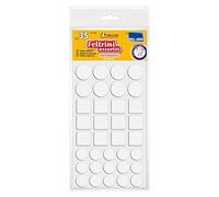 PARODI & PARODI - Lot de 35 Patins pour chaises et Meubles Ronds et carrés Assortis, Autocollants pour économiser Le Sol, Feutre épaisseur 2,7 mm, Blanc