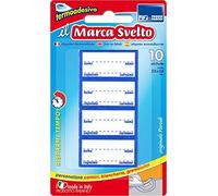 Parodi & Parodi - Svelto - Lot de 20 étiquettes thermocollantes pour vêtements, en Coton, 17 x 11 x 1 cm - Rose et Bleu