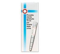 PARODI & PARODI - Tubes à essai stériles de 10 ml pour analyse d'urine avec bouchon à pression, tubes gradués en plastique transparent de 10 ml pour analyses de laboratoire avec étiquette