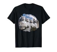 Parodie Amusante du Monument du Chat Mount Rushmore T-Shirt