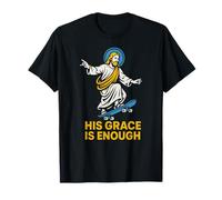 Parodie chrétienne His Grace is Enough Retro Women Faith T-Shirt