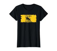 Parodie de Gadsden Chat Noir anarchiste Dont Tread on Us T-Shirt Graphique avec Valeur