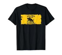 Parodie de Gadsden Chat Noir anarchiste Dont Tread on Us T-Shirt Graphique avec Valeur