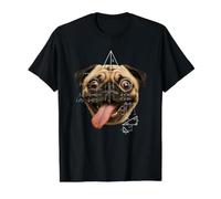Parodie de mème mathématique pour Chien Carlin aux Yeux Sauvages T-Shirt Graphique avec Valeur, Homme, Noir, M