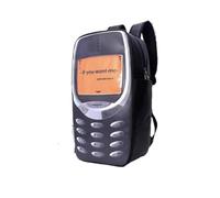 Parodie de Sacs à Dos de Niche avec Le Slogan « Appelle-Moi si tu me Veux », Sac en Cuir PU Grande capacité