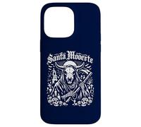 Parodie de Santa Muerte Santa Moerte Coque pour iPhone 14 Pro Max