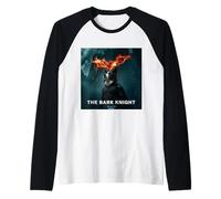 Parodie épique de héros de chien - Art moody Cityscape & Fire Symbol Art Manche Raglan