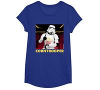 Parodie Originale du Film de Danse Disco Stormtrooper pour Enfants T-Shirt, Fille, Bleu Royal, M