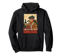 Parodie rétro Gobblegool Turquie Day Thanksgiving Homme Femme Sweat à Capuche