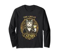 Parodie The Great Catsby Funny Cat Lovers Manche Longue