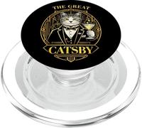 Parodie The Great Catsby Funny Cat Lovers PopSockets PopGrip pour MagSafe