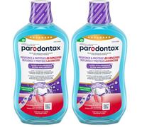 PARODONTAX - Bain de Bouche Quotidien à l'Acide Hyaluronique - Renforce & Protège les Gencives - Combat les Bactéries de la Plaque Dentaire - 0% Alcool - Menthe Fraîche - 500 ml (Lot de 2)