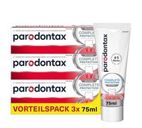 Parodontax Complete Protection Dentifrice blanchissant, 3 x 75 ml, dentifrice en cas de problèmes de gencives