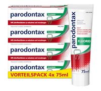 Parodontax Dentifrice au fluor, 4 x 75 ml, aide à réduire et à prévenir les saignements des gencives