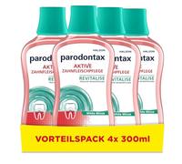 Parodontax Rince-bouche à la menthe fraîche pour le rinçage quotidien des gencives 4 x 300 ml