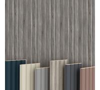 Paroi à lamelles HEXIM Wave 2,75 m en MDF - pour revêtement mural intérieur
