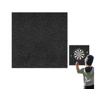 Paroi arrière de fléchettes | Carreaux muraux en feutre pour cible de fléchettes, protection arrière noire pour adultes et dans différentes pièces, avec chambre, garage, jardin et
