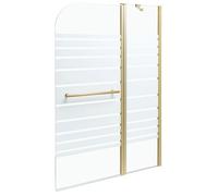 Paroi de bain douche TUAPI 140 x 100 cm Doré