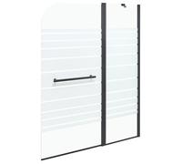 Paroi de bain douche TUAPI 140 x 100 cm Noir
